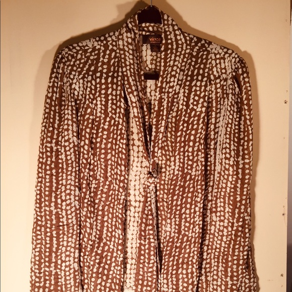 Victor Alfaro silk blouse - Picture 1 of 5